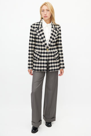 Smythe Gingham Lounge Blazer