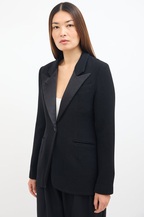 Smythe Black Wool & Silk Blazer