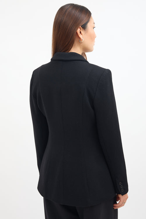 Smythe Black Wool & Silk Blazer