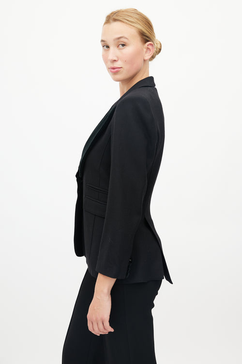 Smythe Wool & Velvet Peaked Lapel Blazer