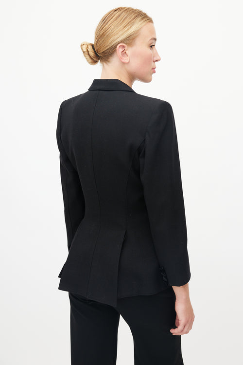 Smythe Wool & Velvet Peaked Lapel Blazer