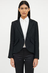 Smythe One Button Tux Stripe Blazer