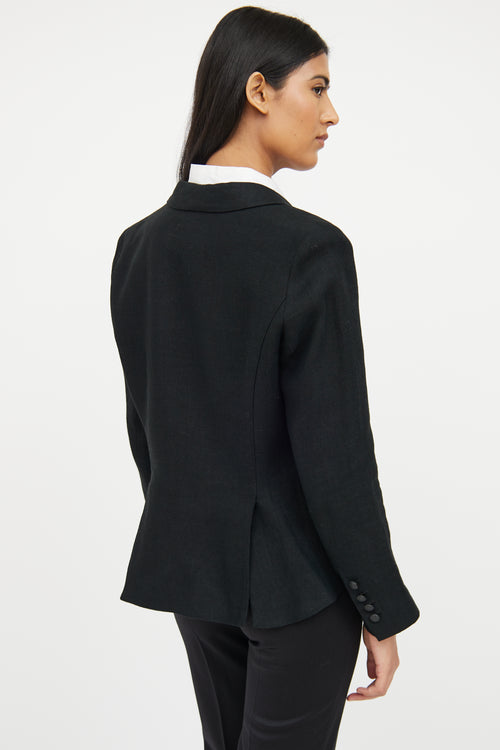 Smythe One Button Tux Stripe Blazer