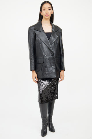 Smythe Leather Car Coat