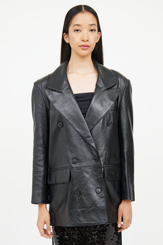 Smythe Leather Car Coat