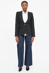 Smythe Single Button Webbed Blazer