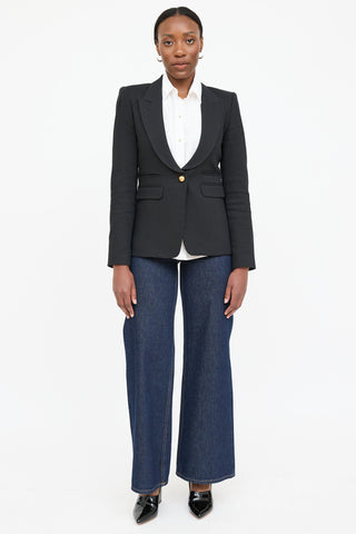 Smythe Single Button Webbed Blazer