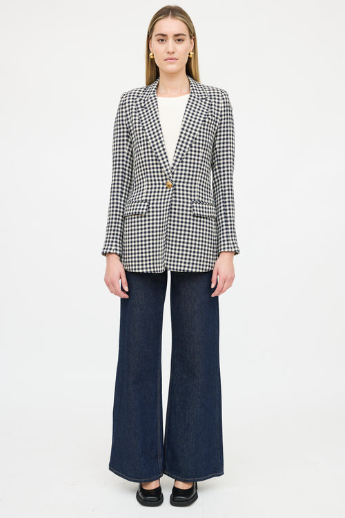 Smythe Wool Gingham Blazer
