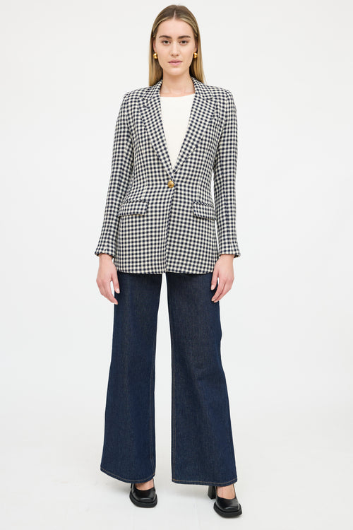 Smythe Wool Gingham Blazer