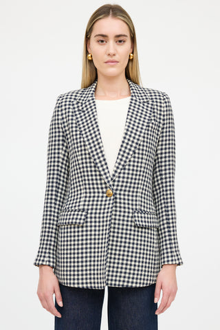 Smythe Wool Gingham Blazer