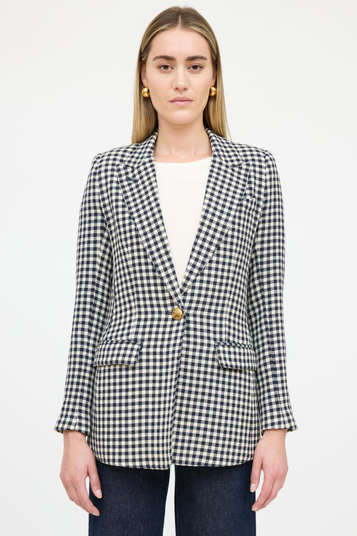 Smythe Wool Gingham Blazer