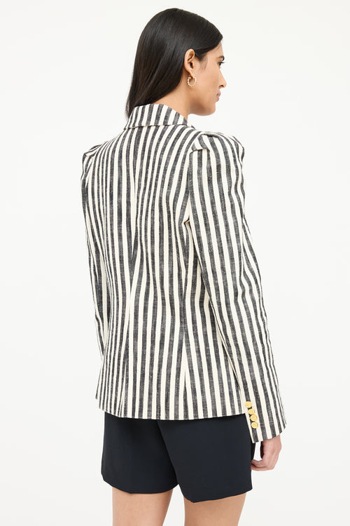 Smythe Stripe Box Pleat Blazer