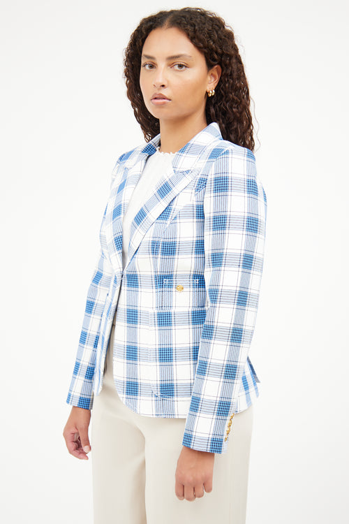 Smythe Check Duchess Blazer