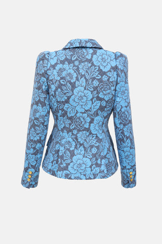 Smythe Taped Floral Quilted Blazer