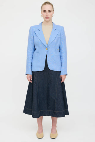 Smythe Linen Single Breasted Blazer