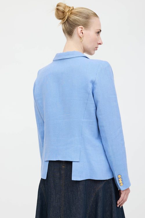 Smythe Linen Single Breasted Blazer