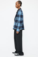 Smythe Check Peaked Lapel Blazer