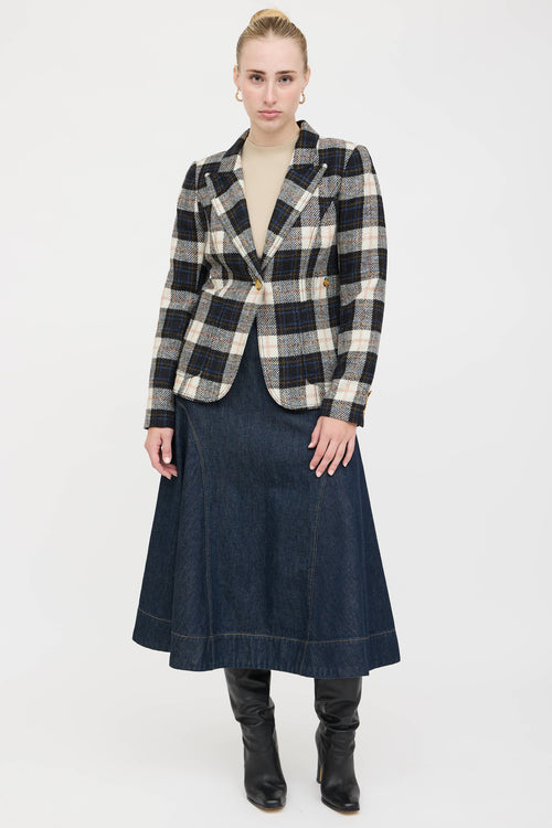 Smythe Wool Plaid Blazer