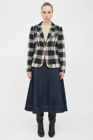 Smythe Wool Plaid Blazer
