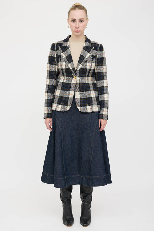 Smythe Wool Plaid Blazer