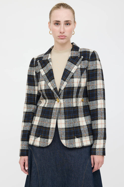 Smythe Wool Plaid Blazer