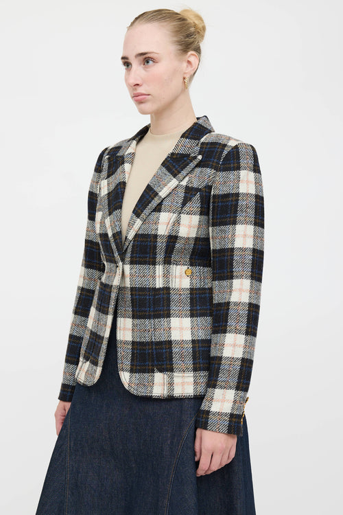 Smythe Wool Plaid Blazer