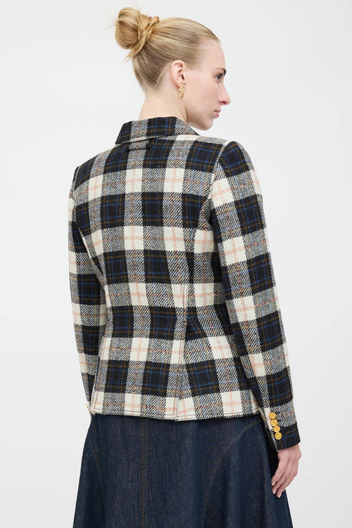 Smythe Wool Plaid Blazer