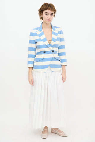 Smythe Stripe Crossover Blazer