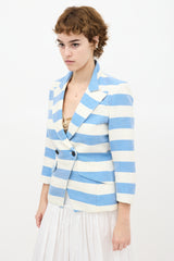 Smythe Stripe Crossover Blazer