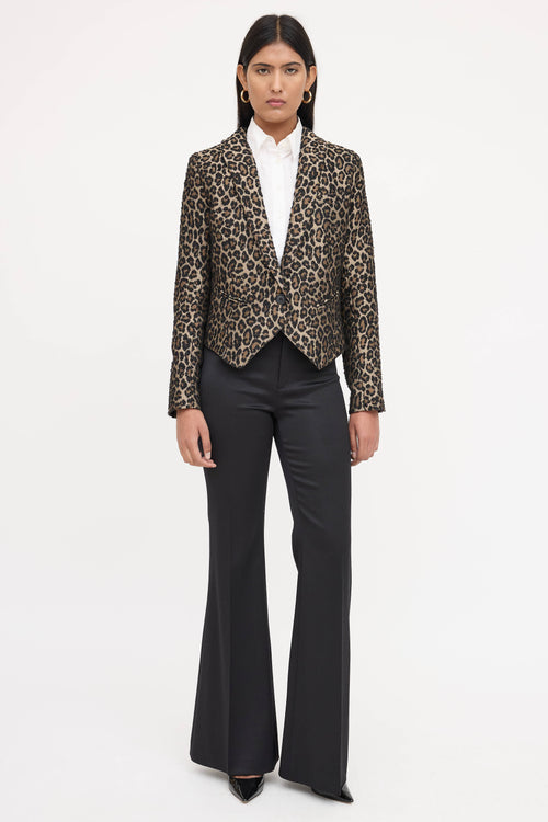 Smythe Single Breasted Patterned Blazer
