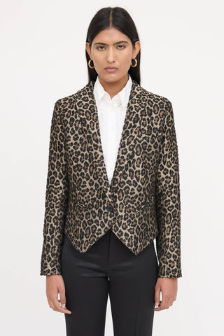 Smythe Single Breasted Patterned Blazer