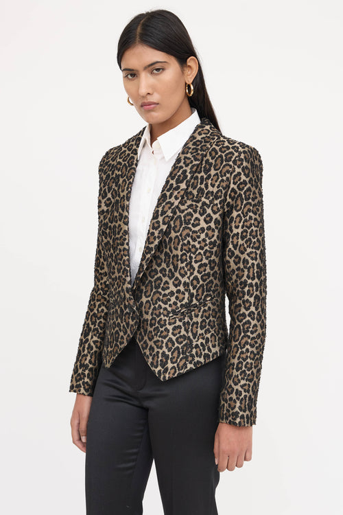 Smythe Single Breasted Patterned Blazer