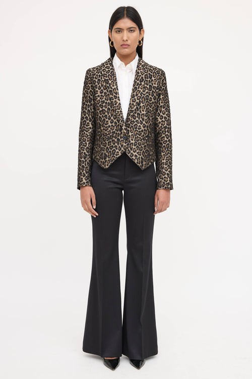 Smythe Single Breasted Patterned Blazer