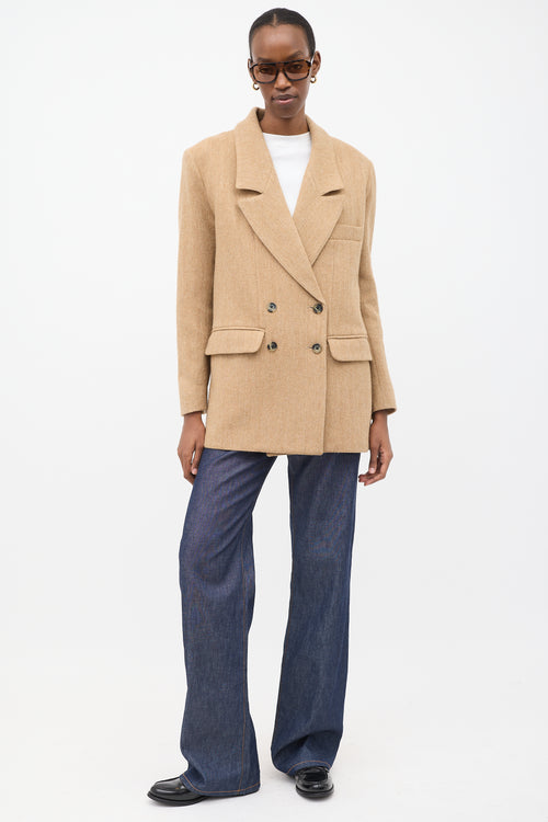 Smythe Herringbone Oversized DB Blazer