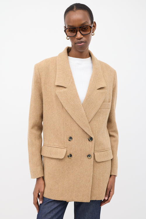 Smythe Herringbone Oversized DB Blazer