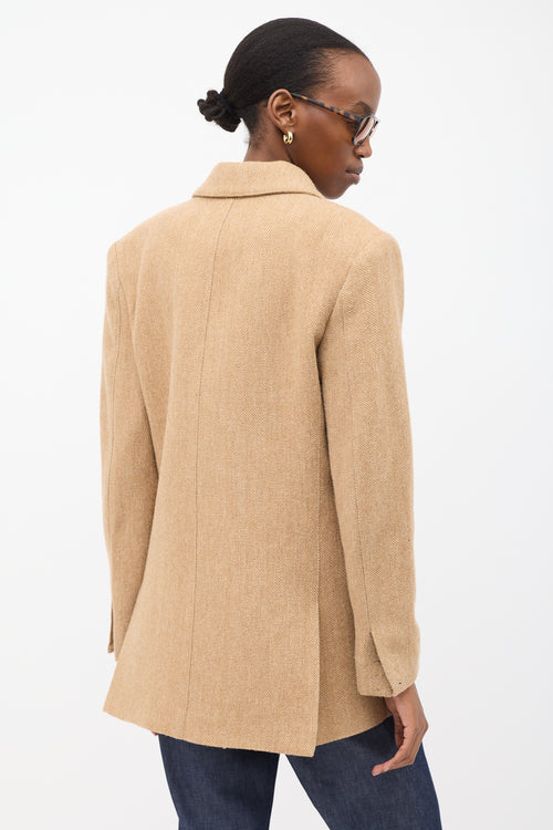Smythe Herringbone Oversized DB Blazer