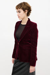 Smythe Velvet Peaked Lapel Blazer