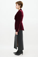 Smythe Velvet Peaked Lapel Blazer