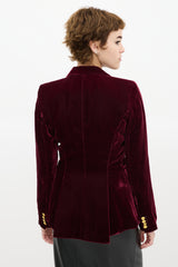 Smythe Velvet Peaked Lapel Blazer