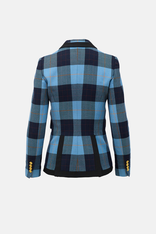 Smythe Check Peaked Lapel Blazer