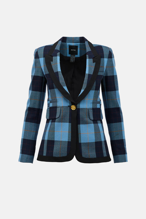 Smythe Check Peaked Lapel Blazer