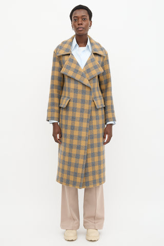 Smythe Check Blanket Coat