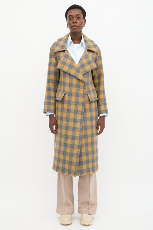 Smythe Check Blanket Coat
