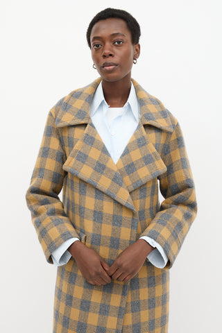 Smythe Check Blanket Coat
