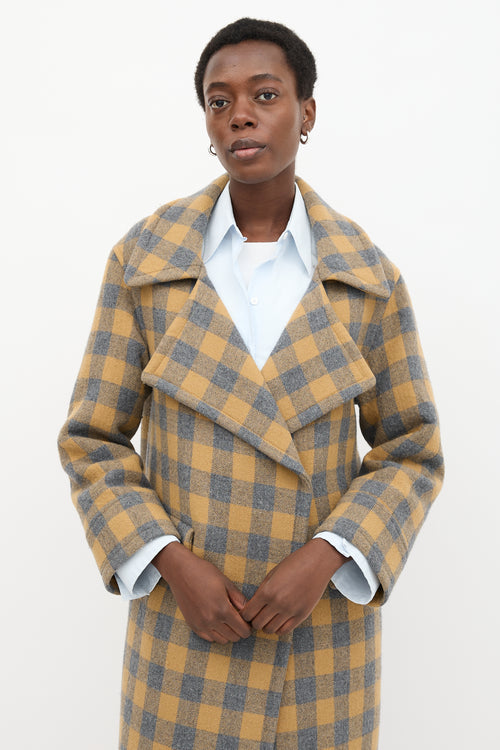 Smythe Check Blanket Coat