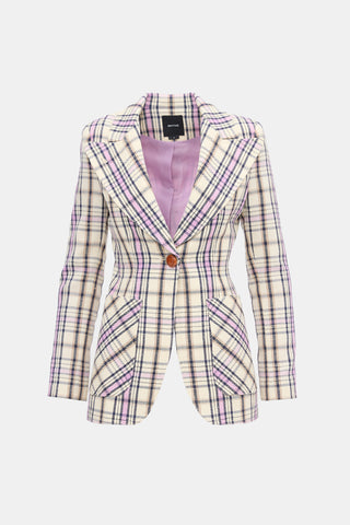 Smythe Check Duchess Blazer