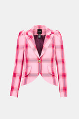 Smythe Check One Button Blazer
