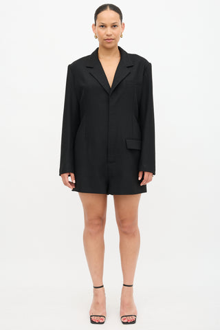 Chevron Blazer Romper