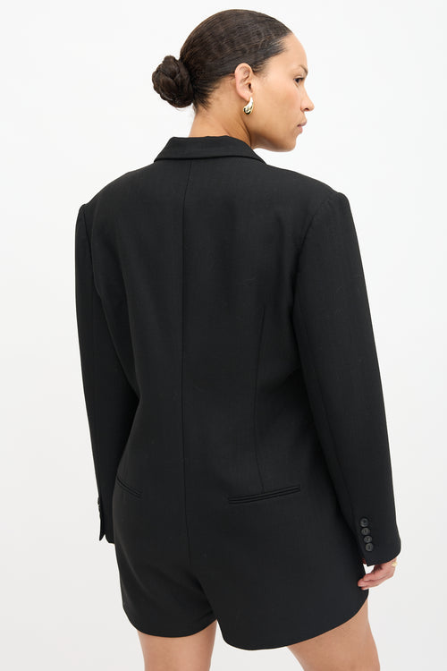 Chevron Blazer Romper