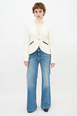 Smythe Lace One Button Blazer